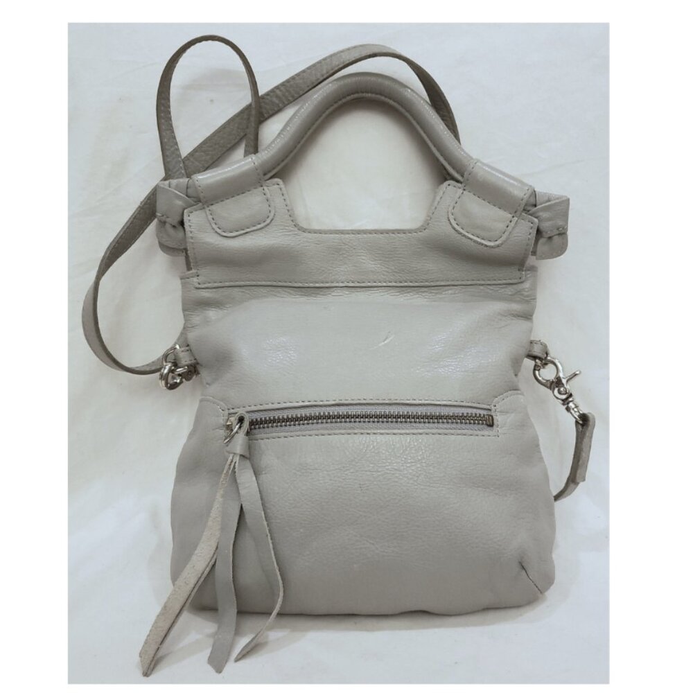 Foley + Corinna Handbag/Crossbody Tote Disco City Bag Grey Leather